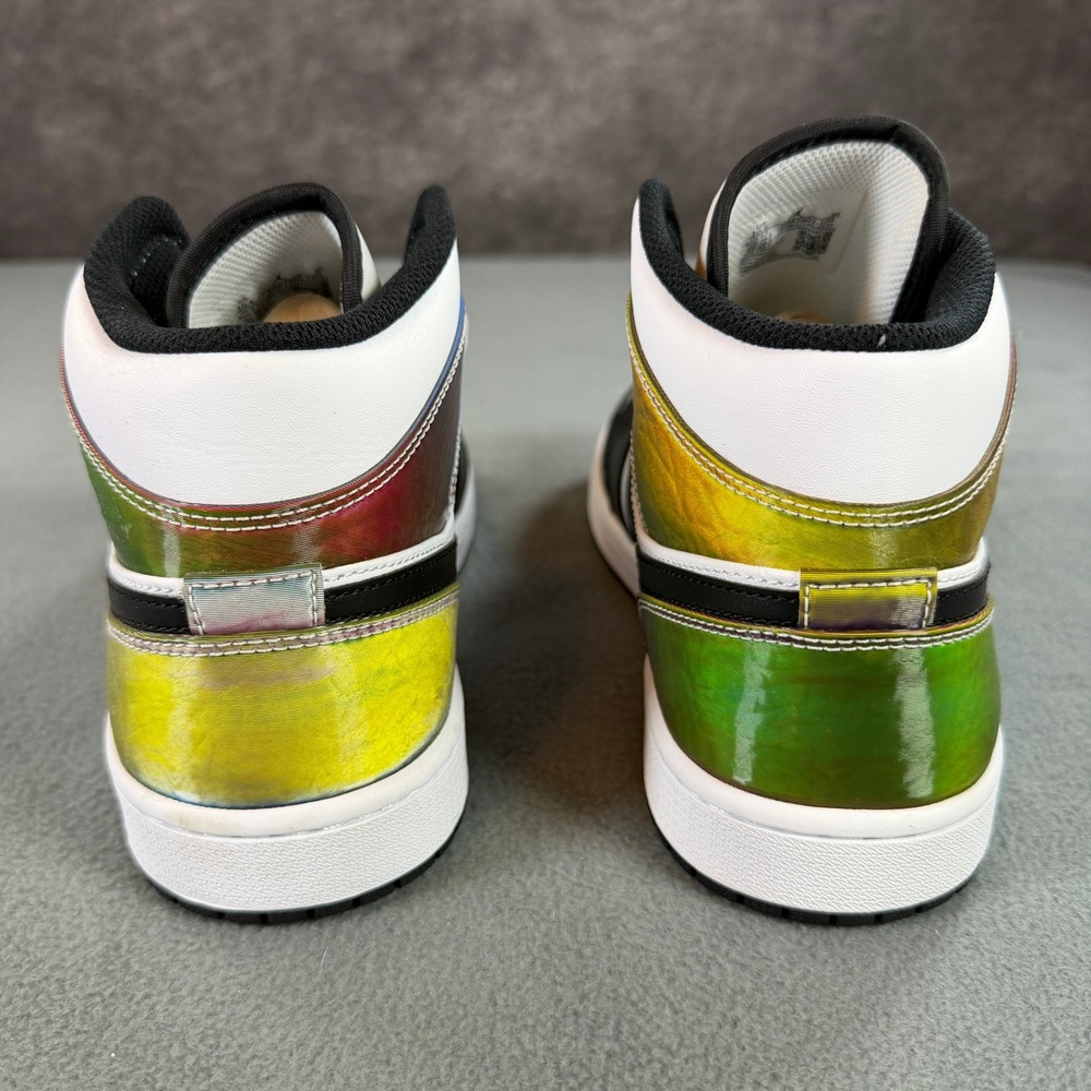 Air Jordan 1 Mid SE Heat Reactive White Black DM7802-100 Mens 10.5 - Picture 8 of 10